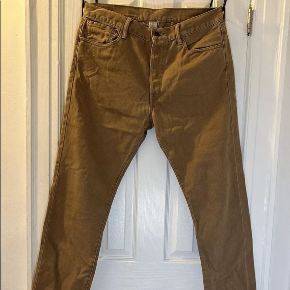 Rare vintage RRL double RL Denim buckle back Khaki